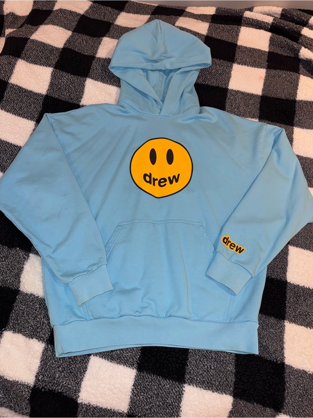Drew House-Blue Pullover Hoodie